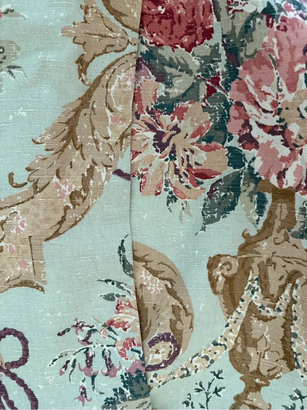 Custom Pillow Shams (2) Interior Designer Floral Elegant 20x25.5 In + 3in Ruffle